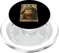 Japonais Sumo Panda Ukiyo-e Warrior Vintage Anime Art PopSockets PopGrip pour MagSafe