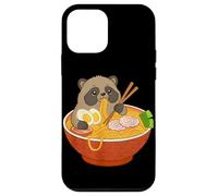 Japonais Tanuki Ramen Drôle Tanuki Mangeant Nouilles Anime Coque pour iPhone 12 Mini
