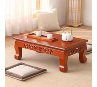 Japonaise Table Basse Tatami De Lit, Petite Table Japonaise Basse Compacte | Table À Thé Chinoise Table Basse Japonaise De Méditation Tatami Basse Salon, Décoration(Brown3,90cm (35.4in))
