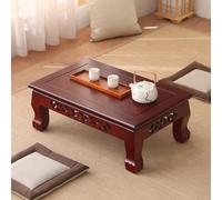 Japonaise Table Basse Tatami De Lit, Petite Table Japonaise Basse Compacte | Table À Thé Chinoise Table Basse Japonaise De Méditation Tatami Basse Salon, Décoration(Brown2,90cm (35.4in))