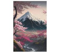 Japonese Cerise Blossoms Puzzle Adulte 1000 Pièces Artisanat Cadeau Famille Puzzles Jouet en Bois Cadeau Unique Décoration Intérieure 78×53cm