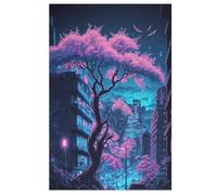 Japonese Cerise Blossoms Puzzle en Bois 1000 Pièces, DIY, Divertissement Créatif, Amusement Puzzles pour Adultes Et EnfFourmis À Partir De 12 Ans, 78×53cm