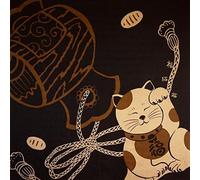 Japonmania - Furoshiki 90x90 Marron - Maneki Neko