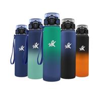 JAPORIA Gourde Isotherme 1L, Bouteille en Acier Inoxydable, Gourde avec Paille, sans BPA, Anti-Fuite, pour Cyclisme, Camping, Trekking