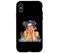 J'appelle pour être Malade Aujourd'hui DontGiveAputt-is Coque pour iPhone X/XS