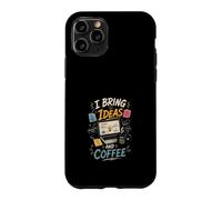 J'apporte des Idees et du Cafe Createurs Innovants Coque pour iPhone 11 Pro