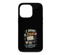 J'apporte des Idees et du Cafe Createurs Innovants Coque pour iPhone 13 Pro