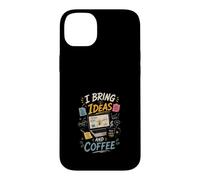 J'apporte des Idees et du Cafe Createurs Innovants Coque pour iPhone 14 Plus