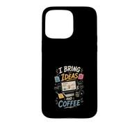 J'apporte des Idees et du Cafe Createurs Innovants Coque pour iPhone 15 Pro Max