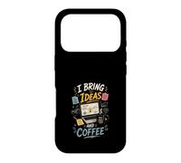 J'apporte des Idees et du Cafe Createurs Innovants Coque pour iPhone 17 Pro