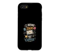 J'apporte des Idees et du Cafe Createurs Innovants Coque pour iPhone SE (2020) / 7/8