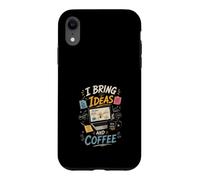 J'apporte des Idees et du Cafe Createurs Innovants Coque pour iPhone XR