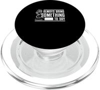 J'apporte Toujours Quelque Chose à dire à Un animateur Sportif Qui Diffuse PopSockets PopGrip pour MagSafe