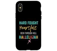 J'apporterai Mon Hallelujah Christian si durement combattu Coque pour iPhone X/XS