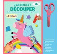 J'apprends à découper - Les licornes + ciseaux - Collectif - Le Ballon Eds - Boîte ou accessoire - Jeux livres objets