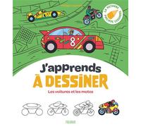 J'apprends à dessiner les voitures et les motos - Philippe Legendre - Fleurus - cartonné - Document jeunesse