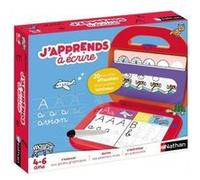 J'apprends a ecrire 4/6 ans - pupitre lumineux 20 planches effacables - mots lettres graphismes - set jeu educatif ecriture et carte