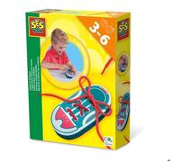 SES Creative | J’apprends à Faire Mes Lacets - Chaussure d’Apprentissage Enfant 3-6 Ans | Jouet Éducatif Lacets | Motricité Fine & Autonomie | Activité Lacets 3 Ans | 14775