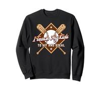 J'apprends à Mes Enfants à Frapper et à Voler Un drôle de père de Baseball Sweatshirt