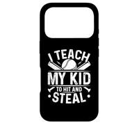 J'apprends à Mes Enfants à Frapper et Voler Un Joueur de Baseball Amusant Coque pour iPhone 17 Pro