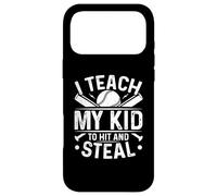 J'apprends à Mes Enfants à Frapper et Voler Un Joueur de Baseball Amusant Coque pour iPhone 17 Pro Max