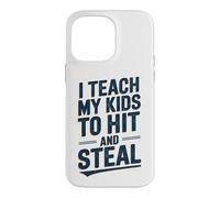J'apprends à Mes Enfants Frapper et Voler du Baseball Coque pour iPhone 14 Pro Max
