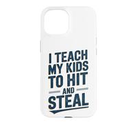 J'apprends à Mes Enfants Frapper et Voler du Baseball Coque pour iPhone 15