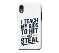 J'apprends à Mes Enfants Frapper et Voler du Baseball Coque pour iPhone XR