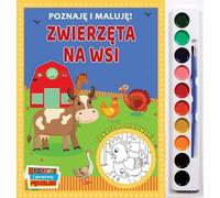 J'apprends et je peins des animaux dans la campagne - Anna Bańkowska-Lach (Malbücher auf Polnisch)
