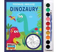 J'apprends et je peins. Dinosaures - Anna Bańkowska-Lach (Malbuch für Kinder auf Polnisch)