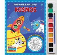 J'apprends et je peins. Kosmos - Jul Łyskawa (Malbuch für Kinder auf Polnisch)