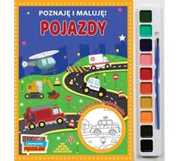 J'apprends et je peins. Pojazdy - Jul Łyskawa (Malbücher für Kinder auf Polnisch)