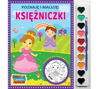 J'apprends et je peins. Princesses - Jul Łyskawa (Malbuch für Kinder auf Polnisch)