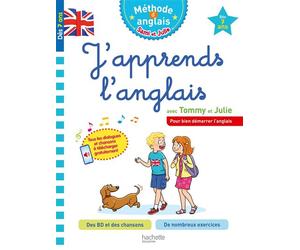 J'apprends l'anglais avec Tommy et Julie Dès 7 ans - Sylvain Audino - Hachette Education - broché - Scolaire / Universitaire