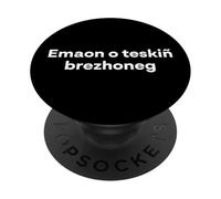 J'apprends Le Breton. Mot Breton drôle PopSockets PopGrip Adhésif