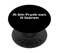 « J'apprends Le Frison Occidental » Langage drôle PopSockets PopGrip Adhésif