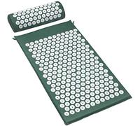 Japti Tapis de massage antidérapant pour accupression, circulation sanguine, acupression, acupuncture, soulagement des douleurs articulaires, soulagement musculaire, relaxation avec oreiller pour