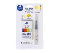 Jaq Jaq Bird Lot de 4 craies de peinture à l'eau avec stylo aquarelle Butterstix - Utilisation sèche et humide