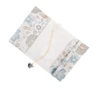 Jaquette de Livre A5 en Tissu, Couverture de Fleur Bleue pour Carnet | Protection Complète, Toucher Doux et Entretien Facile, pour Journaux et Carnets, Motif Fleur Bleu