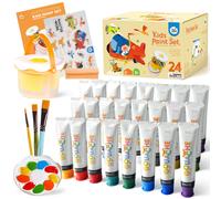 Jar Melo Kit de peinture pour enfants - Peinture à la gouache, 24 couleurs