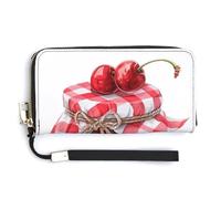 Jar of Cherry Jam Portefeuille long en cuir synthétique à deux volets, porte-monnaie, carte de crédit, porte-cartes et argent pour homme et femme