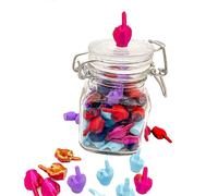 Jar of Middle Fingers To Give, 3D Funny Middle Finger Jar, Gag Gift Birthday, Valentine Jars, Christmas Halloween Decoration Ornament