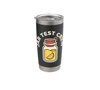 Jar Test Crew Viral Food Humor Gobelet isotherme en acier inoxydable double paroi