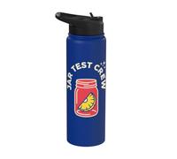 Jar Test Crew Viral Food Humor Stainless Steel Insulated Water Bottle
