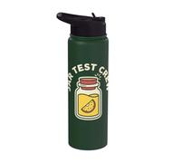 Jar Test Crew Viral Food Humor Stainless Steel Insulated Water Bottle