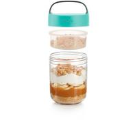 Lékué Récipient hermétique pour Conserver et Transporter Tout Type d’Aliment, 400 millilitres, Turquoise