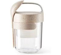 Jar To Go Organic avec cuillère Lékué 301014V19U150 400 ml Beige Beige G