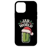 Jar to The World Holly Holiday Pun Funny Christmas Pickle Coque pour iPhone 12 Mini