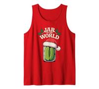 Jar to The World Holly Holiday Pun Funny Christmas Pickle Débardeur