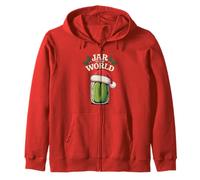 Jar to The World Holly Holiday Pun Funny Christmas Pickle Sweat à Capuche